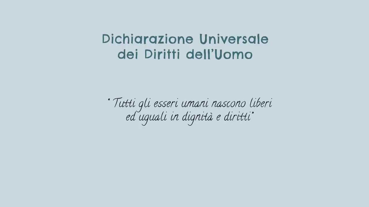 dichiarazione universale diritti dell'uomo